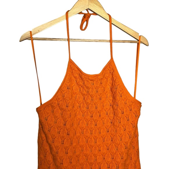 Alice + Olivia Jone Halter Fitted Wool Blend Midi Dress - Picture 3 of 6